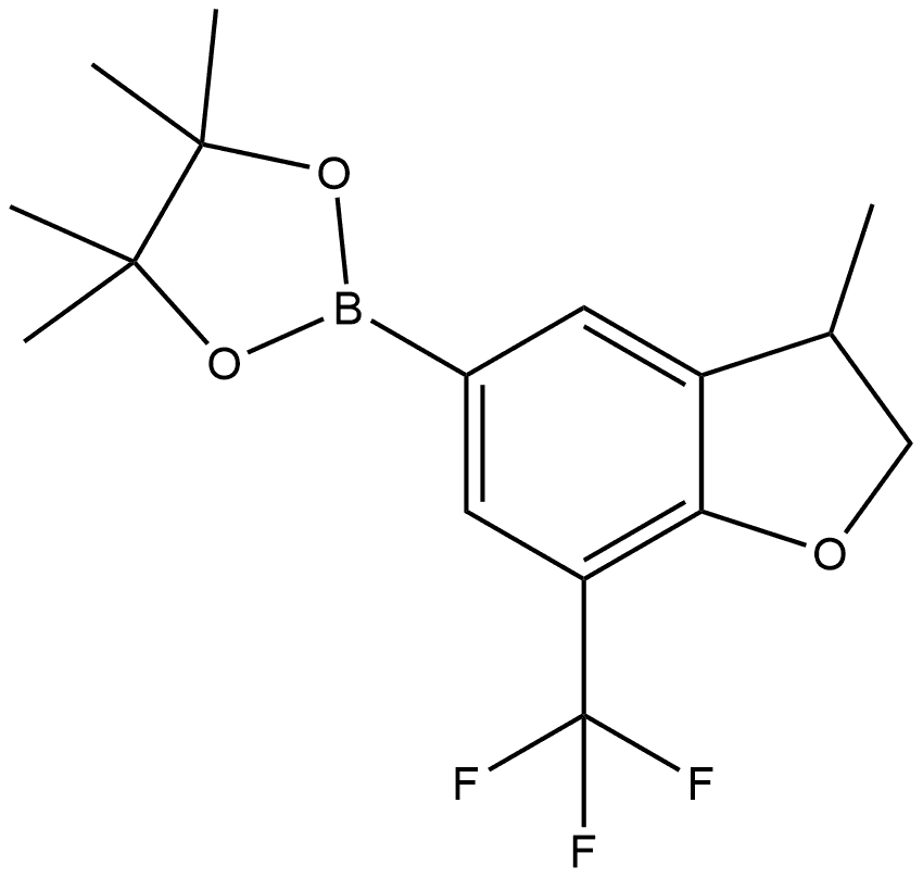 2768155-77-5 4,4,5,5-四甲基-2-(3-甲基-7-(三氟甲基)-2,3-二氢苯并呋喃-5-基)-1,3,2-二氧硼杂环戊烷