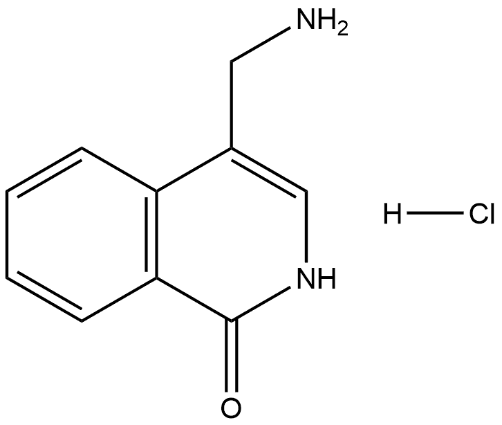 1(2H)-Isoquinolinone, 4-(aminomethyl)-, hydrochloride (1:1) Struktur
