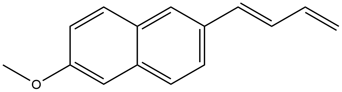 (E)-2-(buta-1,3-dien-1-yl)-6-methoxynaphthalene Structure