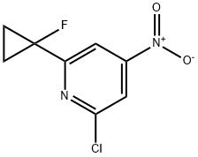2-氯-6-(1-氟环丙基)-4-硝基吡啶, 2768382-85-8, 结构式