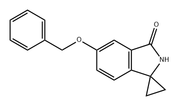 Spiro[cyclopropane-1,1'-[1H]isoindol]-3'(2'H)-one, 5'-(phenylmethoxy)- Structure