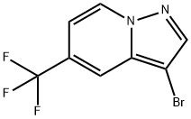 3-Bromo-5-(trifluoromethyl)pyrazolo[1,5-a]pyridine Struktur