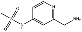 N-[2-(Aminomethyl)-4-pyridinyl]methanesulfonamide Structure
