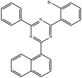 1,3,5-Triazine, 2-(2-bromophenyl)-4-(1-naphthalenyl)-6-phenyl- Struktur