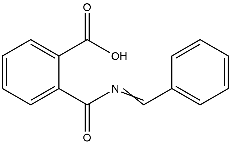 2-(Benzylidenecarbamoyl)benzoic acid Structure