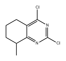 2,4-二氯-8-甲基-5,6,7,8-四氢喹唑啉 结构式