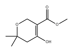 4-羟基-6,6-二甲基-5,6-二氢-2H-吡喃-3-羧酸甲酯 结构式