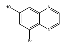 6-Quinoxalinol, 8-bromo- Structure