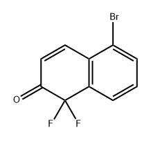 2(1H)-Naphthalenone, 5-bromo-1,1-difluoro- Structure