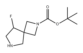 2,6-Diazaspiro[3.4]octane-2-carboxylic acid, 8-fluoro-, 1,1-dimethylethyl ester 化学構造式