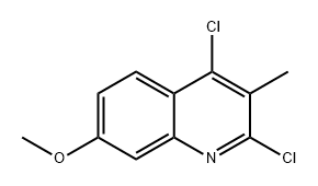 Quinoline, 2,4-dichloro-7-methoxy-3-methyl- Structure