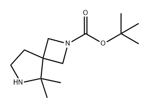 2,6-Diazaspiro[3.4]octane-2-carboxylic acid, 5,5-dimethyl-, 1,1-dimethylethyl ester Structure
