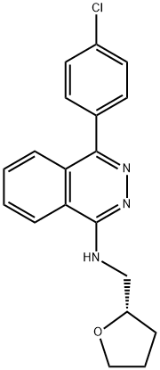 4-(4-Chlorophenyl)-N-[[(2S)-tetrahydro-2-furanyl]methyl]-1-phthalazinamine 结构式