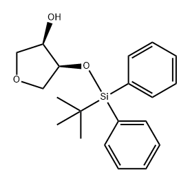 (3R,4S)-4-((叔丁基二苯基甲硅烷基)氧基)四氢呋喃-3-醇,2769112-84-5,结构式