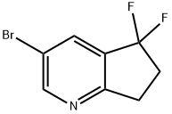 5H-Cyclopenta[b]pyridine, 3-bromo-5,5-difluoro-6,7-dihydro- Structure