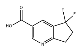 5H-Cyclopenta[b]pyridine-3-carboxylic acid, 5,5-difluoro-6,7-dihydro- Structure