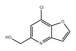 Furo[3,2-b]pyridine-5-methanol, 7-chloro- Structure