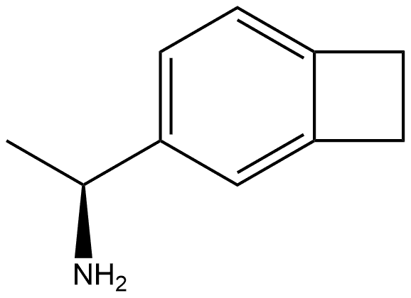 (S)-1-(bicyclo[4.2.0]octa-1,3,5-trien-3-yl)ethan-1-amine Struktur