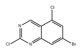 7-溴-2,5-二氯喹唑啉 结构式