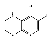 1H-Pyrido[2,3-b][1,4]oxazine, 8-chloro-2,3-dihydro-7-iodo- Structure