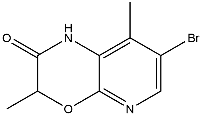 7-bromo-3,8-dimethyl-1H- pyrido[2,3-b][1,4]oxazin-2(3H)-one Structure