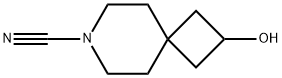 2-Hydroxy-7-azaspiro[3.5]nonane-7-carbonitrile Structure