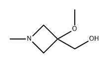 3-Azetidinemethanol, 3-methoxy-1-methyl- 化学構造式