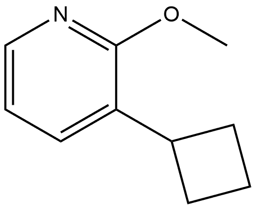 3-Cyclobutyl-2-methoxypyridine 结构式