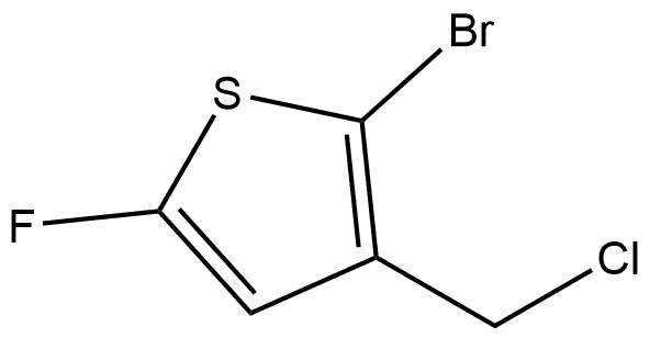 2-Bromo-3-(chloromethyl)-5-fluorothiophene Structure