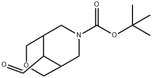 1,1-Dimethylethyl 9-formyl-3-oxa-7-azabicyclo[3.3.1]nonane-7-carboxylate Structure