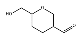 2H-Pyran-3-carboxaldehyde, tetrahydro-6-(hydroxymethyl)- Structure