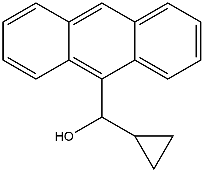 α-Cyclopropyl-9-anthracenemethanol Struktur