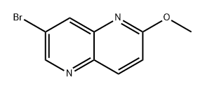 1,5-Naphthyridine, 7-bromo-2-methoxy- Structure