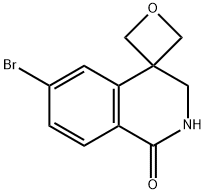 Spiro[isoquinoline-4(1H),3'-oxetan]-1-one, 6-bromo-2,3-dihydro- Structure