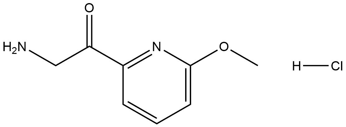 2-Amino-1-(6-methoxypyridin-2-yl)ethanone Hydrochloride Struktur