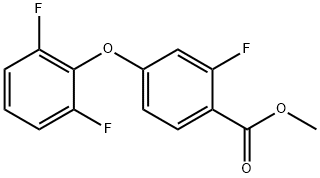 Methyl 4-(2,6-difluorophenoxy)-2-fluorobenzoate Struktur