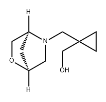 Cyclopropanemethanol, 1-[(1S,4S)-2-oxa-5-azabicyclo[2.2.1]hept-5-ylmethyl]- Structure