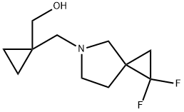 Cyclopropanemethanol, 1-[(1,1-difluoro-5-azaspiro[2.4]hept-5-yl)methyl]- Structure