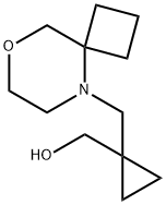 Cyclopropanemethanol, 1-(8-oxa-5-azaspiro[3.5]non-5-ylmethyl)- Structure