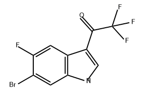 Ethanone, 1-(6-bromo-5-fluoro-1H-indol-3-yl)-2,2,2-trifluoro- Structure