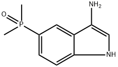 1H-Indol-3-amine, 5-(dimethylphosphinyl)- Structure