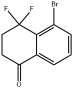 1(2H)-Naphthalenone, 5-bromo-4,4-difluoro-3,4-dihydro- Structure