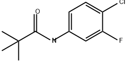 Propanamide, N-(4-chloro-3-fluorophenyl)-2,2-dimethyl- 化学構造式