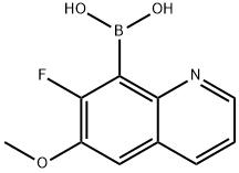 Boronic acid, B-(7-fluoro-6-methoxy-8-quinolinyl)- Structure