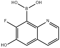 Boronic acid, B-(7-fluoro-6-hydroxy-8-quinolinyl)- Structure