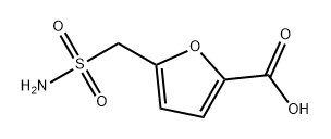 2-Furancarboxylic acid, 5-[(aminosulfonyl)methyl]- Structure