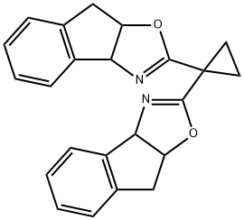 8H-Indeno[1,2-d]oxazole, 2,2'-cyclopropylidenebis[3a,8a-dihydro- Struktur