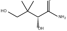 Butanamide, 2,4-dihydroxy-3,3-dimethyl-, (2R)- 化学構造式