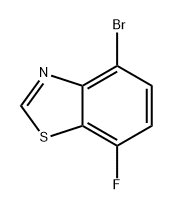 Benzothiazole, 4-bromo-7-fluoro- 化学構造式