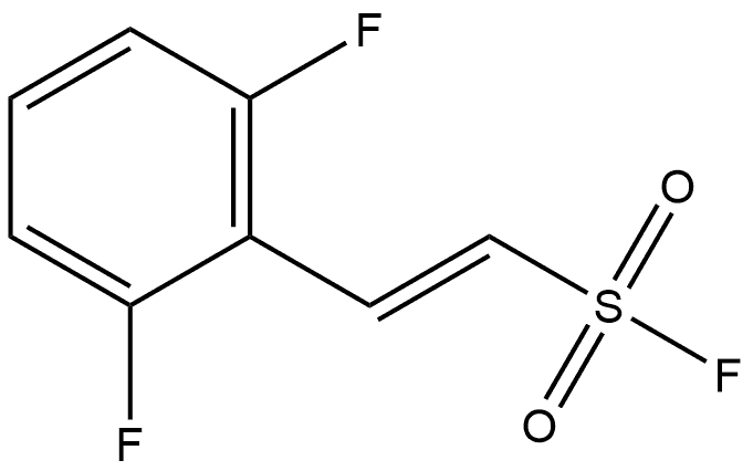 Ethenesulfonyl fluoride, 2-(2,6-difluorophenyl)-, 化学構造式
